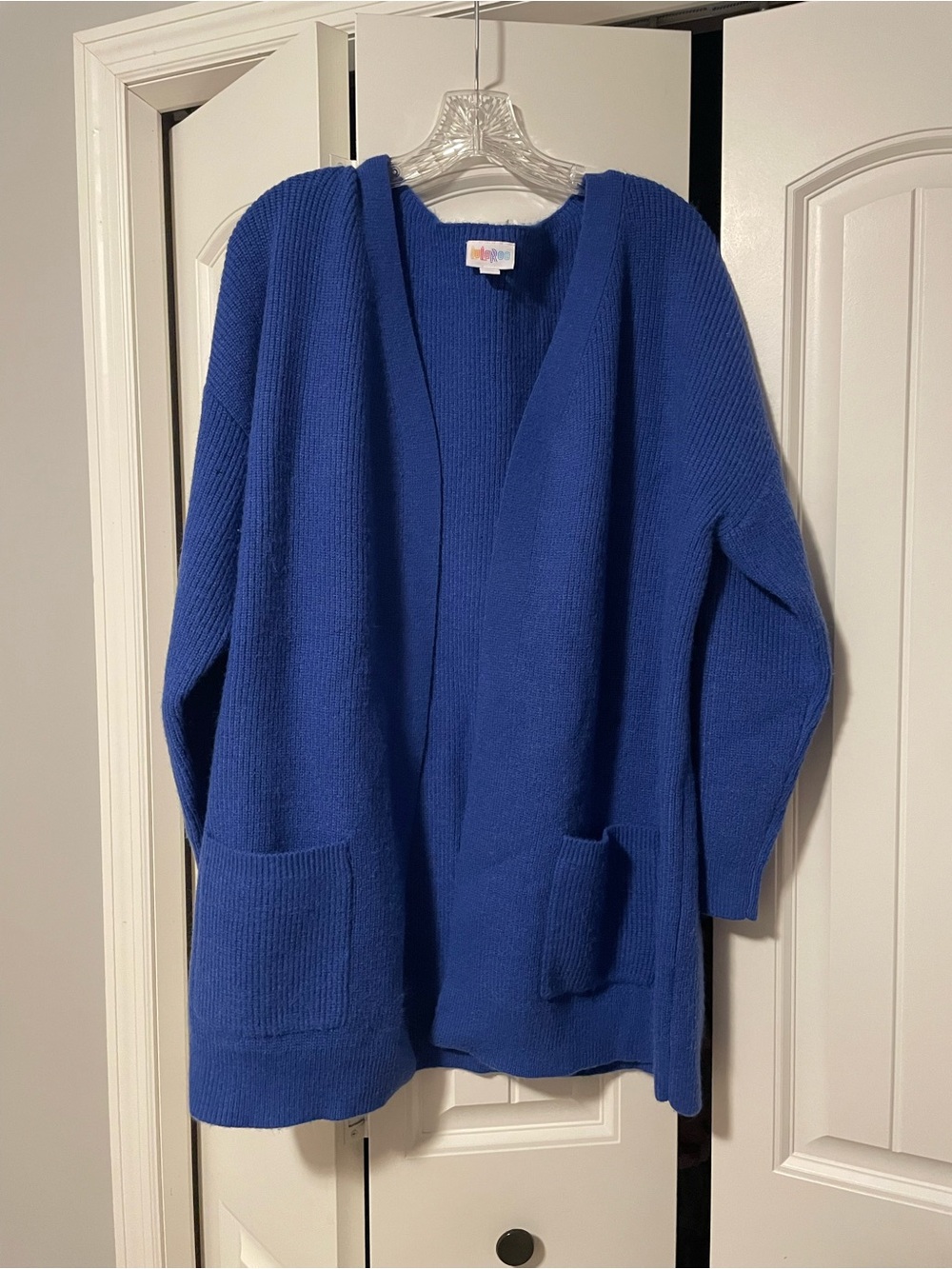 LuLaRoe Essential Cardigan in Electric Blue